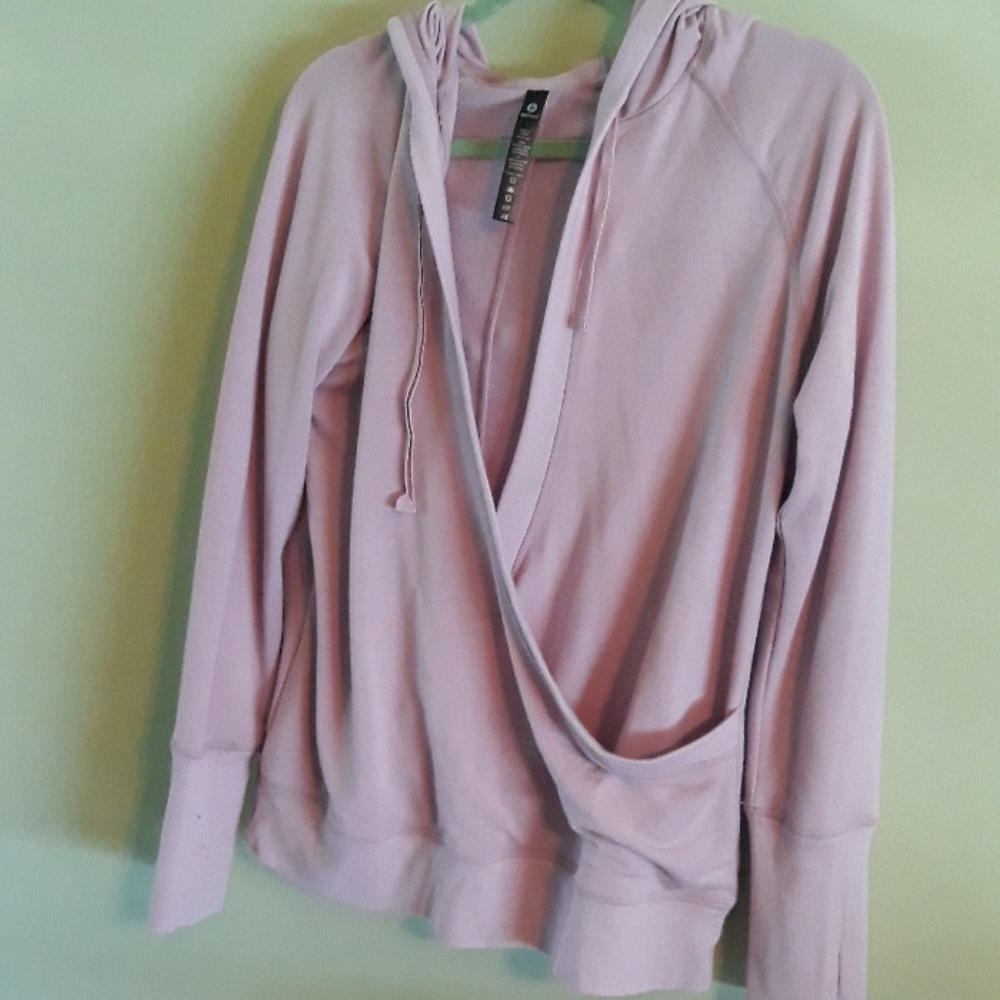 90 Degree rose colored Hooded sweatshirt